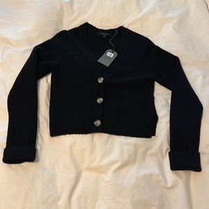 All Saints Black wool cardigan